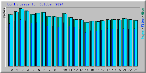 Hourly usage for October 2024